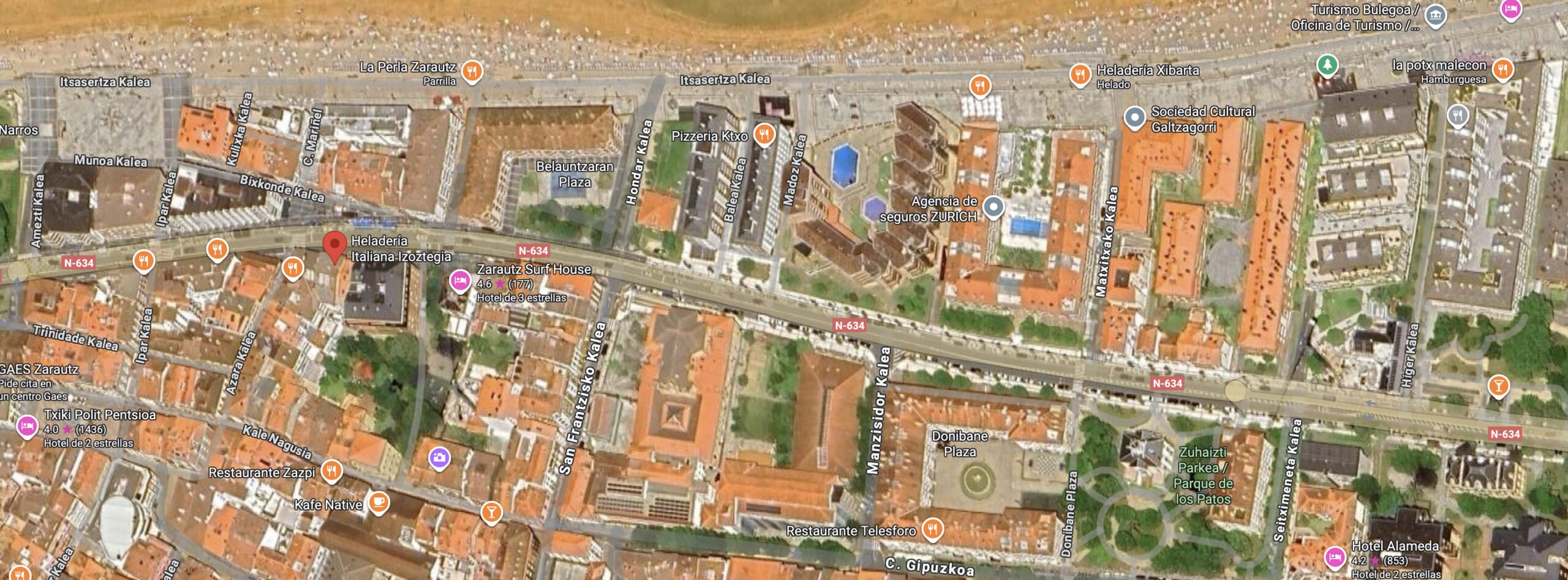 Mapa Heladeria Italiana